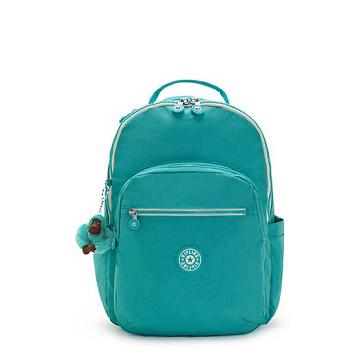 Kipling Seoul Large 15" Backpack Laptop Táska Menta | HU 1653OK